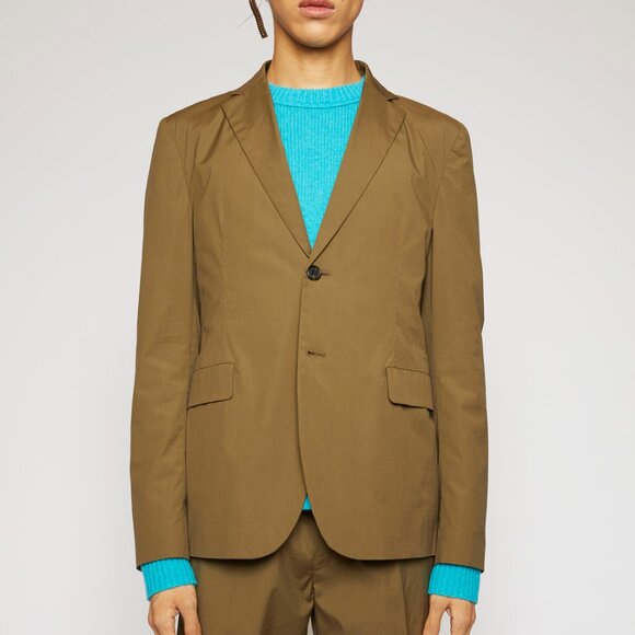 BNWT SS20 ACNE STUDIOS COTTON POPLIN HUNTER GREEN JACKET 50 - Picture 11 of 12
